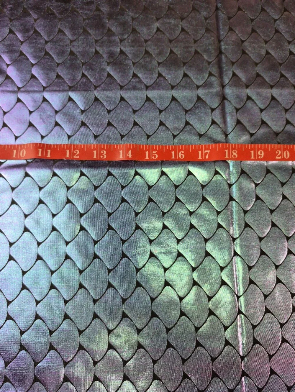Iridescent Scale Pattern Fabric 70x34” Mermaid Costume Material